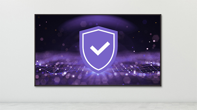 An image represents the Security Monitoring feature of the LG ConnectedCare solution.